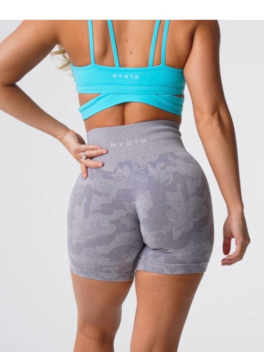 NVGTN Seamless Camo Shorts Size Small